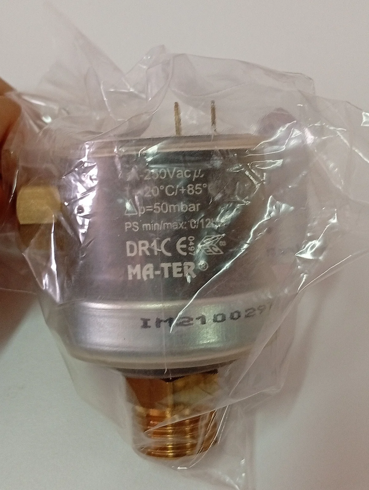 Imagen de ELECTRIC C5120371 DIFF-PRESS. SWITCH H2O "DR1" IM21002972 25/21